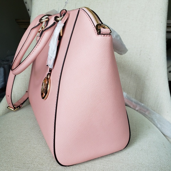 SOLD NWT Michael Kors LG Ciara Satchel Bag Pale - Picture 3 of 7